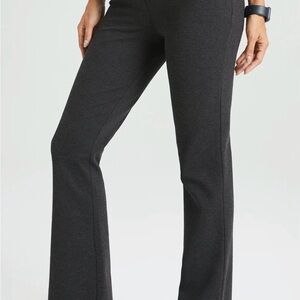 Betabrand dress pants yoga pants charcoal size large NWT